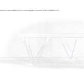 Snack table with tubular legs Cedynia