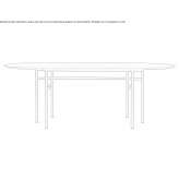 Oval dining table Teneria