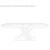 Rectangular dining table Tomino