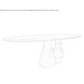 Oval marble dining table Morre