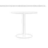 Round steel dining table Nambour
