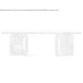 Rectangular living room table made of natural stone Samashki
