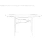 Round dining table Teneria