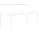 Rectangular kitchen table made of solid wood Grisolia