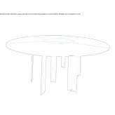Dining table with Lazy Susan Retuerta