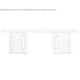 Rectangular wooden table for the living room Samashki