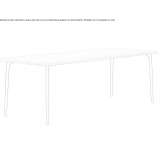 Rectangular dining table made of solid wood Guetzkow
