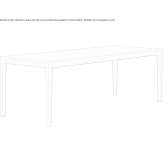Rectangular kitchen table made of solid wood Grisolia