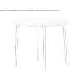 Round table made of solid wood Guetzkow