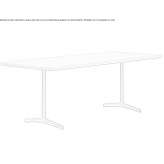 Rectangular dining table made of solid wood Elimbah