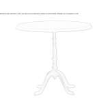 Round table made of solid wood with a 4-star base Uglich