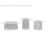 Rectangular glass coffee table Mezire
