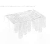 Rectangular brass coffee table Tabay