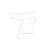 Glass coffee table/bedside table Catak