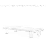 Wooden coffee table Ychoux
