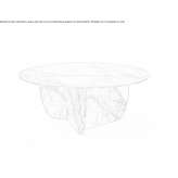 Round marble coffee table Topalu