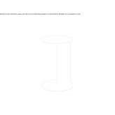 Round steel coffee table Tesalia