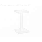Square coffee table made of solid wood Suletea