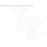 Round ash coffee table Yotoco