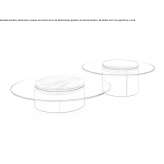 Glass coffee table Kriz