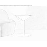 Round wooden coffee table Dagardi