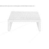 Low coffee table with a honeycomb structure Sudzal