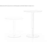 Round coffee table with height adjustment Kenedy
