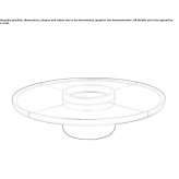 Low round coffee table made of leather Dragonea