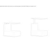 Metal side table with height adjustment Saczow