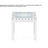 Square steel coffee table for the living room Taroona