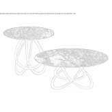 Round marble coffee table Jucas