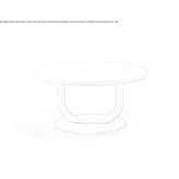 Round steel coffee table with MDF top Nambe