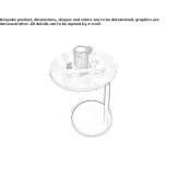 Round marble coffee table Priola