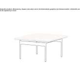 Square plywood coffee table Kolobovo