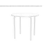 Round, glass coffee table for the living room Banarli