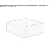 Low square wooden coffee table Cacique