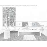 Square, multi-layered coffee table made of wood Chatel