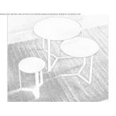 Coffee tables made of laser-cut metal Livezile