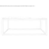 Low rectangular coffee table made of marble Wasmes
