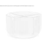 Okrągły stolik kawowy z marmuru i litego drewna Porvoo