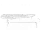Low marble coffee table Ayeneux