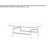 Rectangular coffee table made of sintered stone Dalry