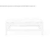 Square coffee table made of Carrara marble Altnau