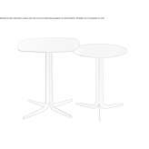 Side table made of powder-coated steel Stadtilm