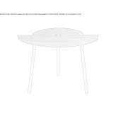 Modular metal coffee table Lauco