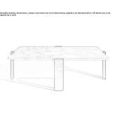 Square marble coffee table Azagra