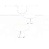 Round wooden coffee table Madone