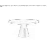 Coffee table made of wood and marble Azagra