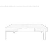 Coffee table made of wooden veneer Pehuajo