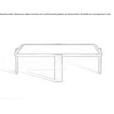 Square glass coffee table Azagra